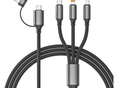 SYNERGY 6IN1 USB / Type-C kabl za punjenje i prenos podataka, 6 u 1, 65W