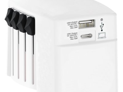 WORLD USB CHARGER AC 45PD Putni multiadapter 45W