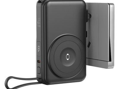 EDISON 10PD 35W Univerzalni putni punjač / pomoćna baterija, 10.000 mAh, 35W sa magnetom i kablom na izvlačenje